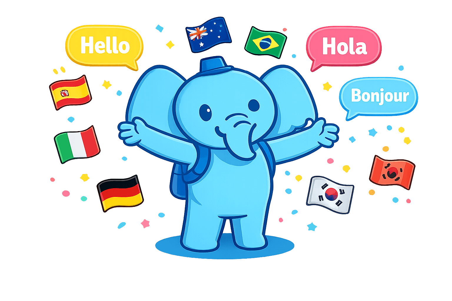 Elefante de boas-vindas